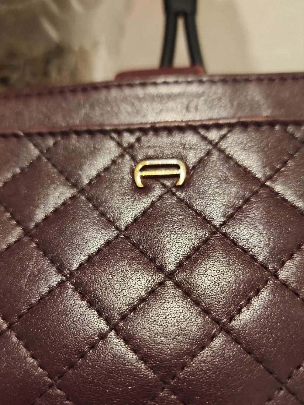 Quilted Burgundy Women's Wallet - Etienne Aigner
